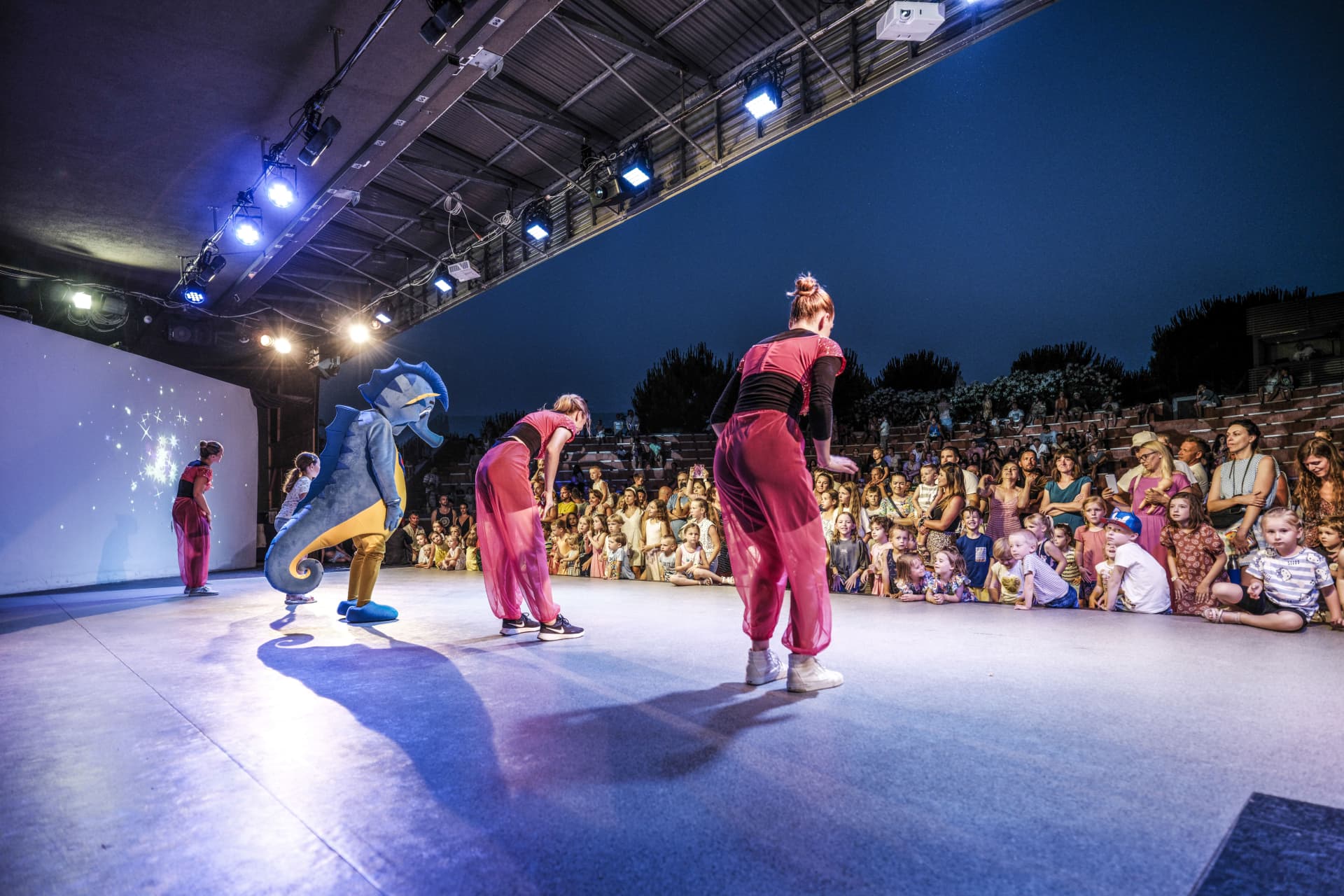 Zatonino performing on the stage at Zaton Holiday Resort Dragan Dok
